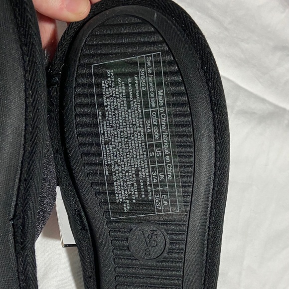 Victoria's Secret Black Furry Pom Pom Slippers - Picture 4 of 5